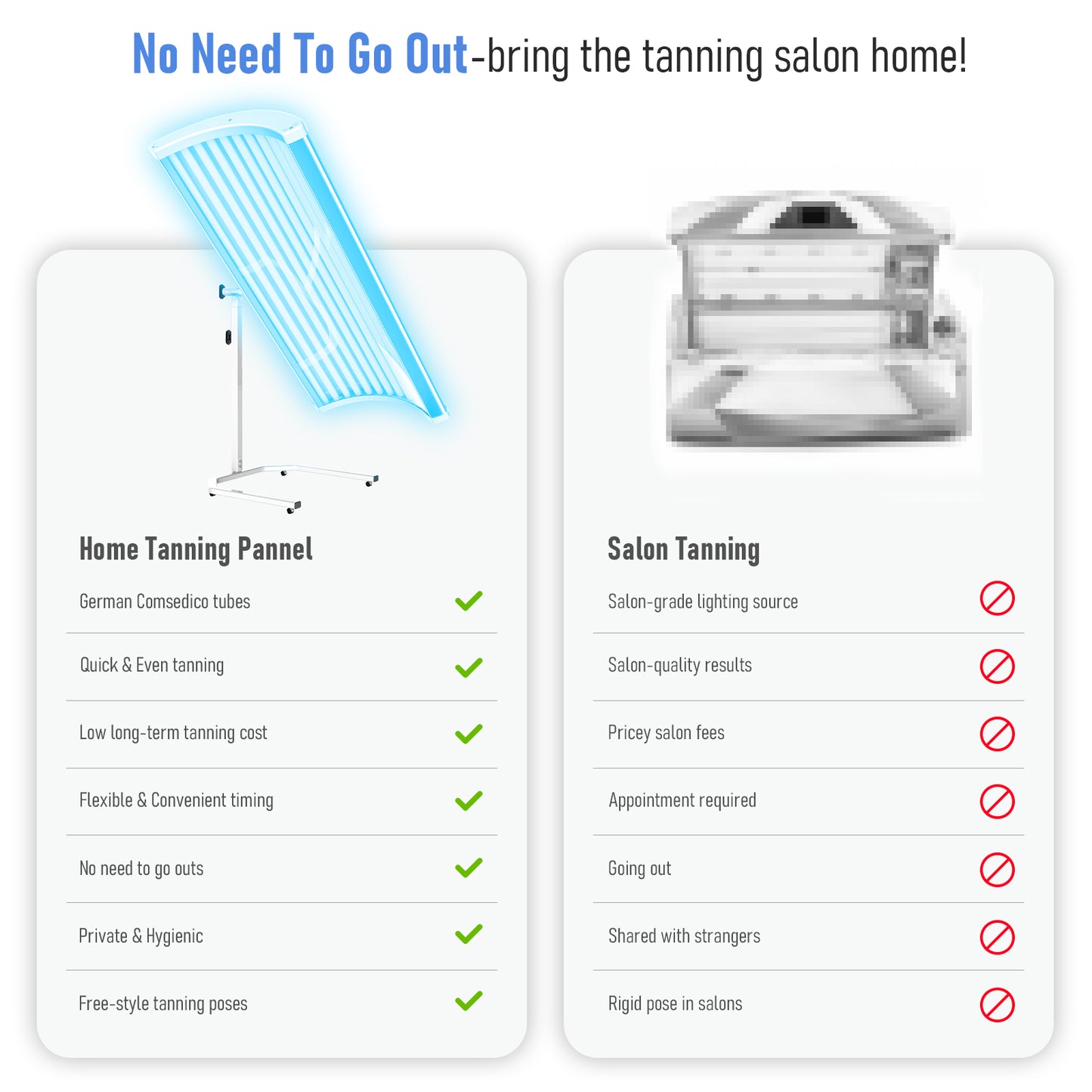 Tanning Lamp ,Pannel Size 72.3X17.95 IN ,Faster and Even Full-Body Portable Tanning bed at Home with Free 360°Stand,1000W German Tubes for Safe Tanning, Achieve a Bronze Glow.