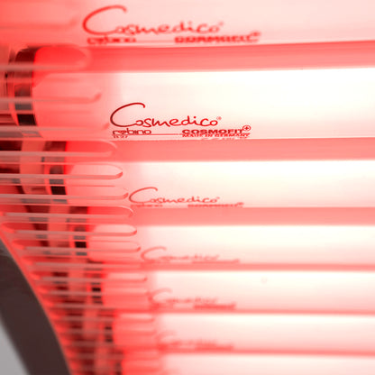 Red Light Tanning Lamp Full-Body Bed,Pannel Size 72.3X17.95 IN, Long-Lasting Diamond-Gloss, Skincare & Tanning at Home,1000W German Tubes, Free 360° Stand